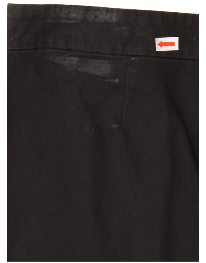 VERSACE Womens Straight Capri Trousers IT 46 Large W30 L20 Black