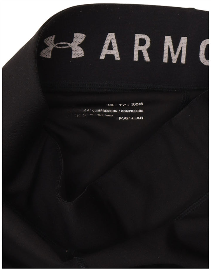 UNDER ARMOUR Womens Graphic Leggings UK 6 XS  Black