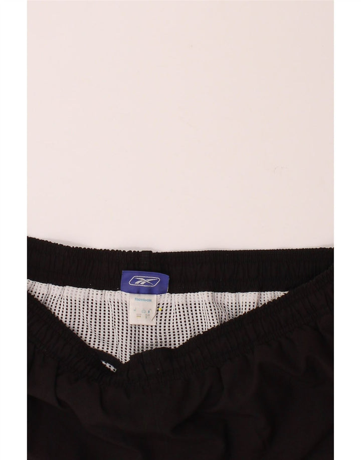 REEBOK Mens Swimming Shorts Large  Black Polyester Vintage Reebok and Second-Hand Reebok from Messina Hembry 