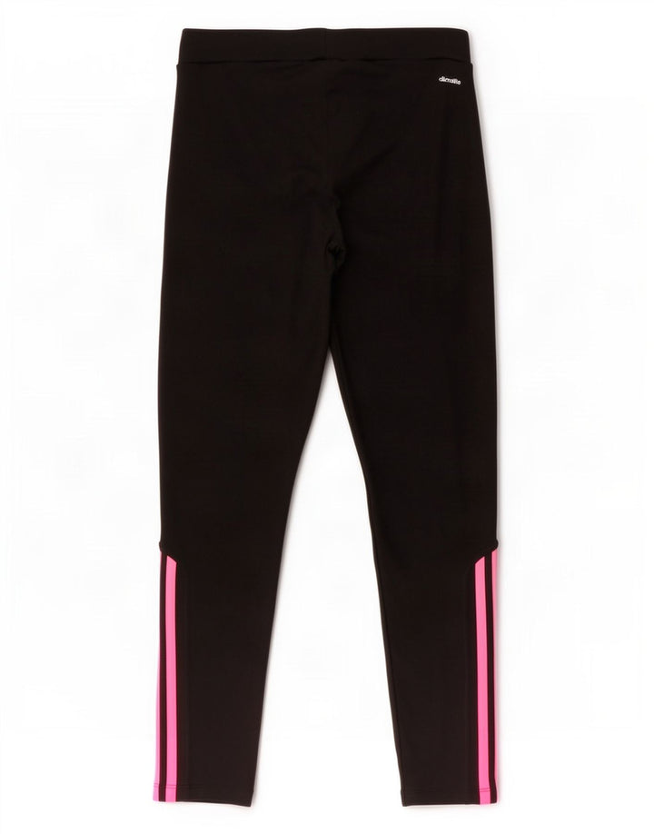 Adidas Womens Climalite Leggings UK 12/14 Medium Black Polyester