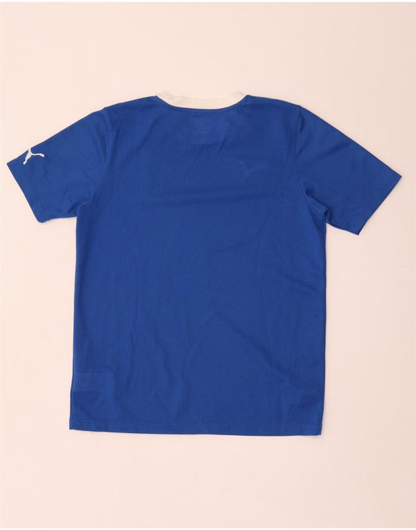 Puma Boys Grafisk T-Shirt Top 13-14 År Blå Polyester