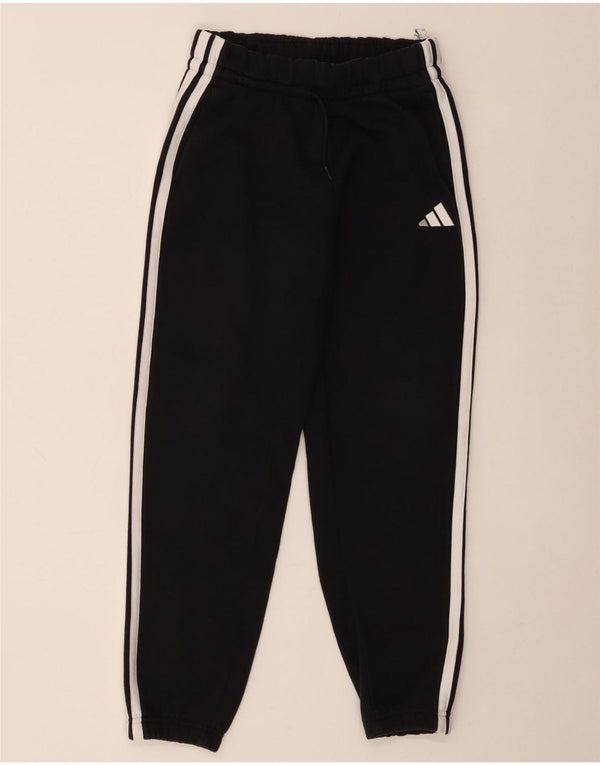 Adidas Drenge Træningsdragt Bukser Joggers 11-12 År Sort Bomuld
