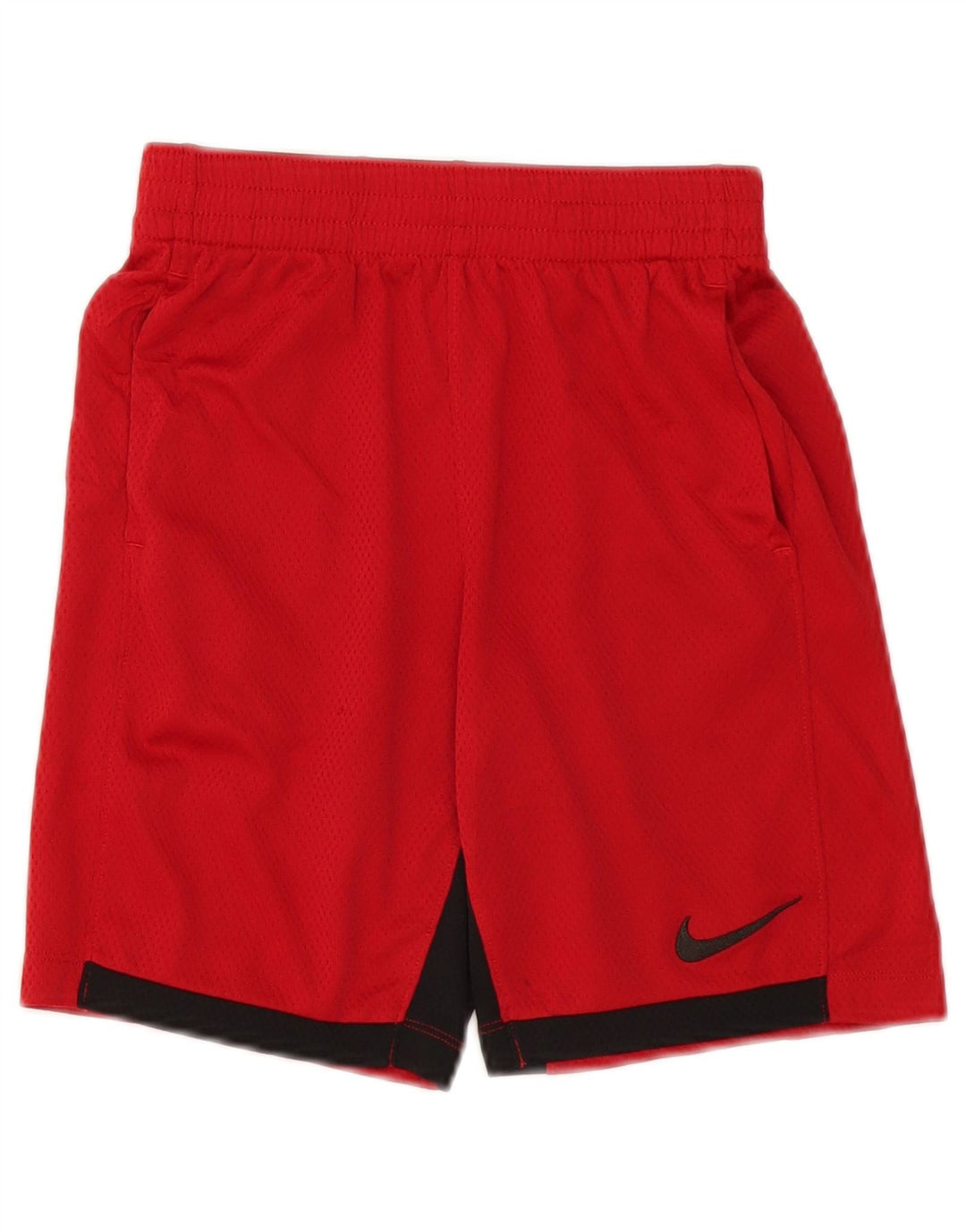 Nike Boys Dri Fit Sport Shorts 10-11 Years Medium Red Colourblock Polyester