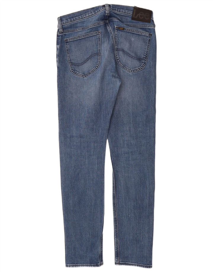 Lee Mens Luke Slim Jeans W30 L32 Blue Cotton