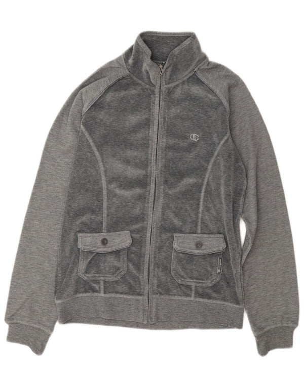 Giacca da tuta in velluto Champion da donna Heritage Fit UK 14 Grigio medio