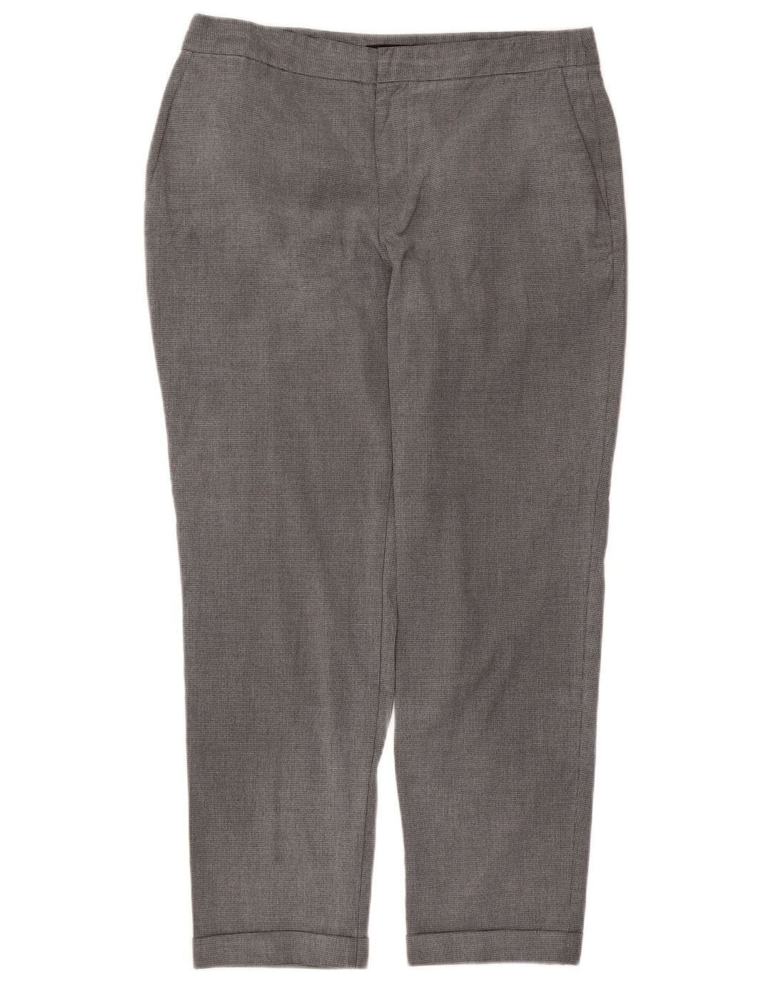 Zara Lige Chinobukser til kvinder EU 40 Medium W30 L27 Grå Houndstooth