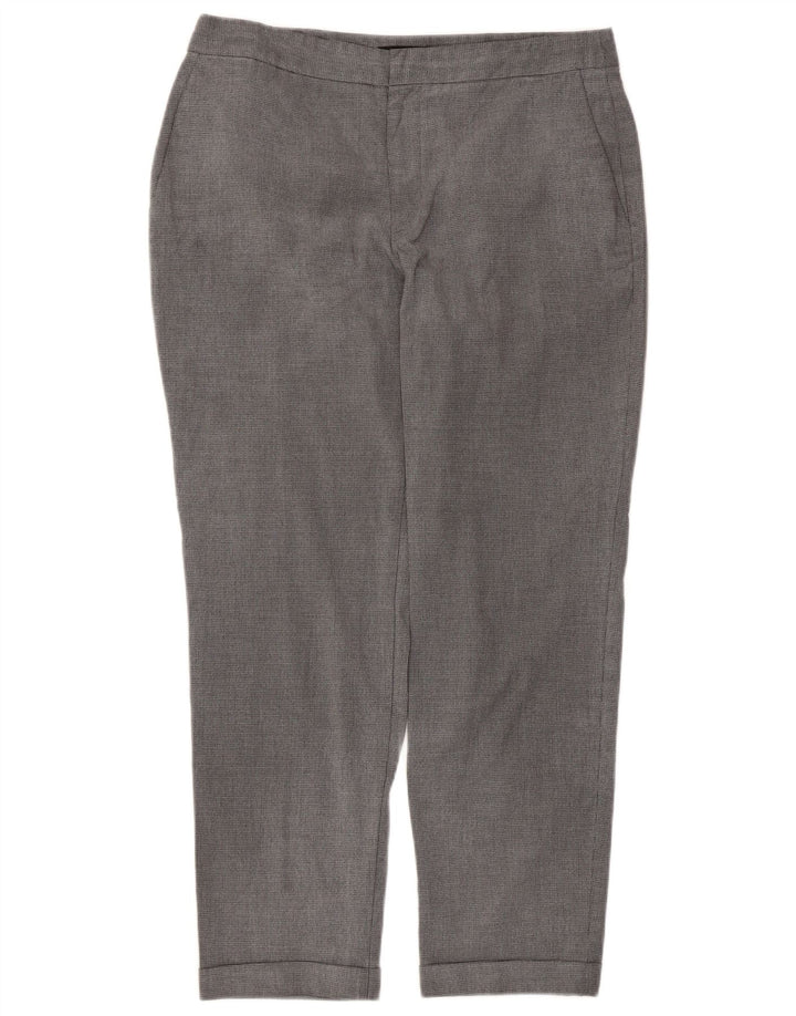Zara Lige Chinobukser til kvinder EU 40 Medium W30 L27 Grå Houndstooth