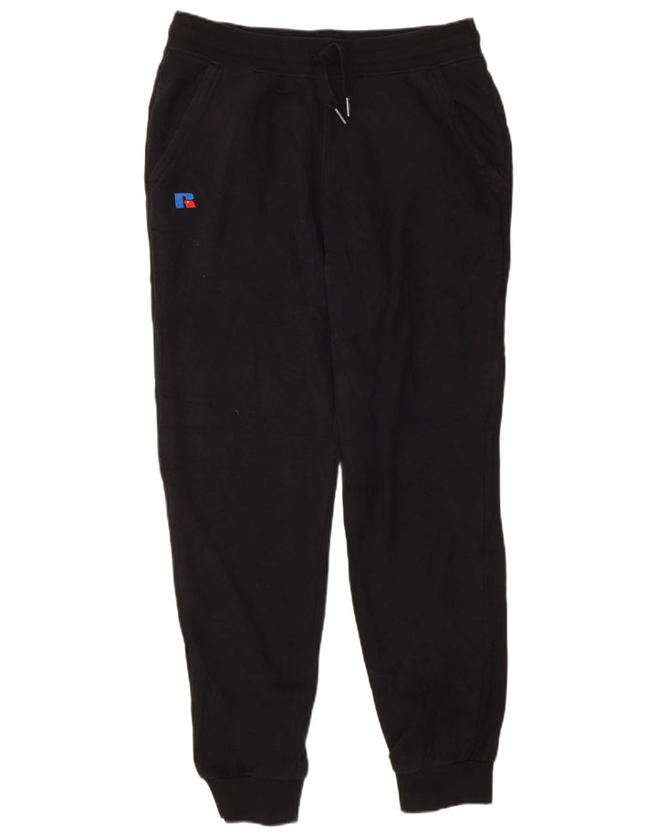 Russell Athletic Mens Tracksuit Trousers Joggers Medium Black Cotton