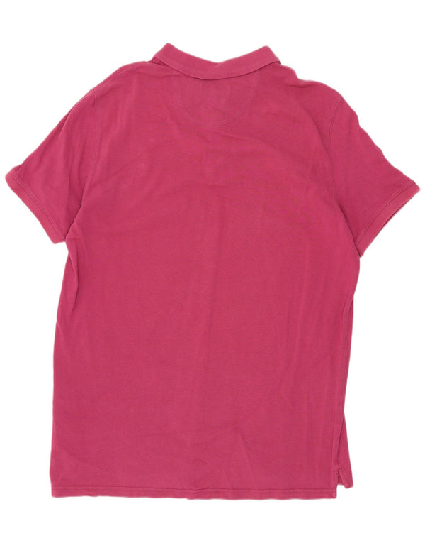 Polo da uomo Massimo Dutti XL in cotone rosa