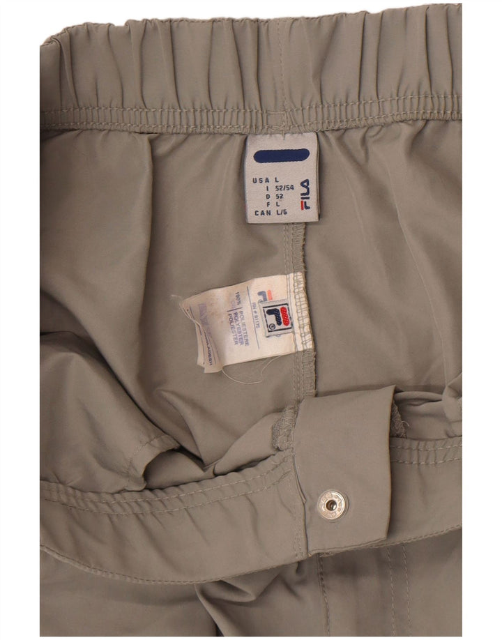 Fila Mens Bermuda Shorts Large W34  Grey Polyester