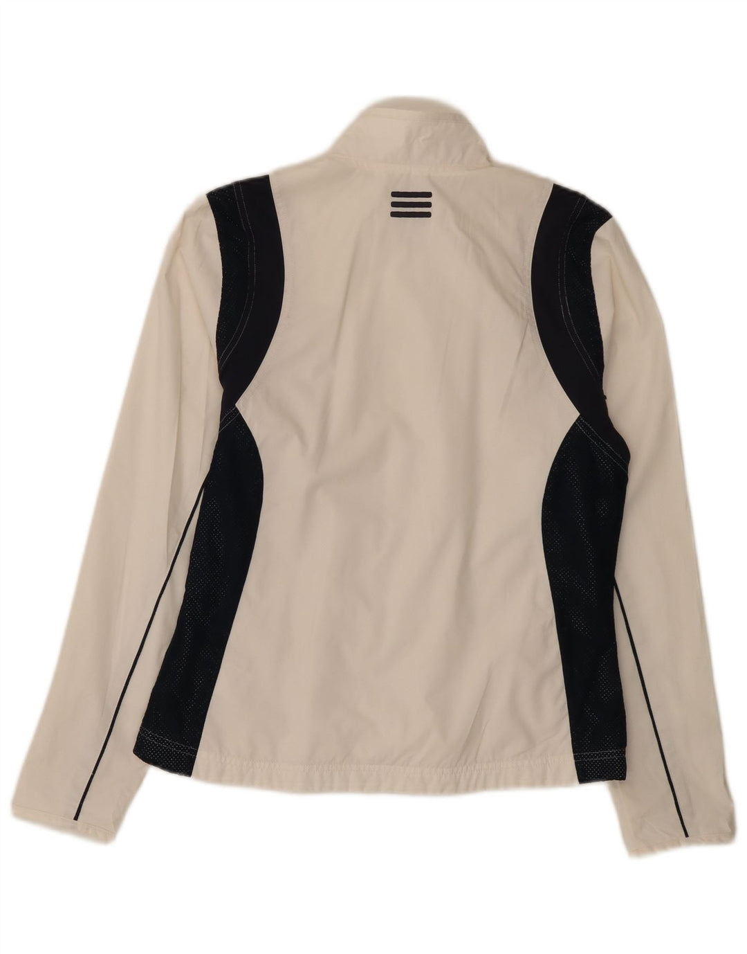 ADIDAS Damen-Trainingsanzug-Top-Jacke, UK 12, Mittelweiß, Farbblock