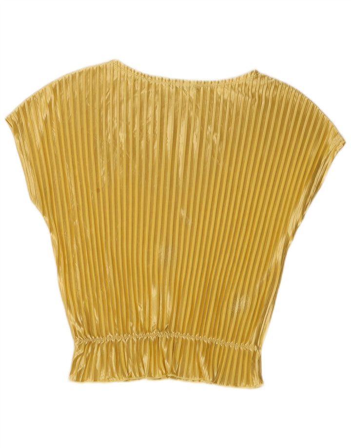 Zara Dame Bluse Top UK 12 Medium Gul