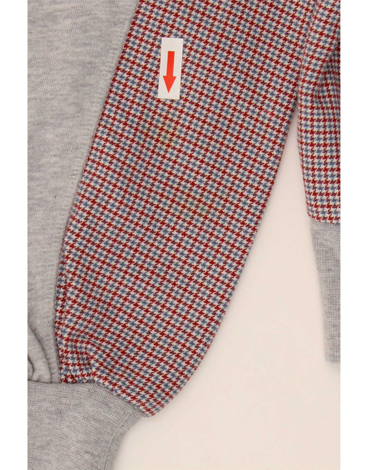 Lacoste moletom feminino oversized tamanho 34 pequeno cinza houndstooth