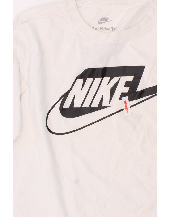 Nike Boys Graphic Top manga larga 4-5 años pequeño blanco