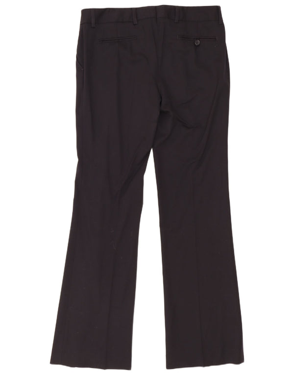 Pantaloni da abito Bootcut da donna Gant UK 12 Medium W34 L33 Lana nera