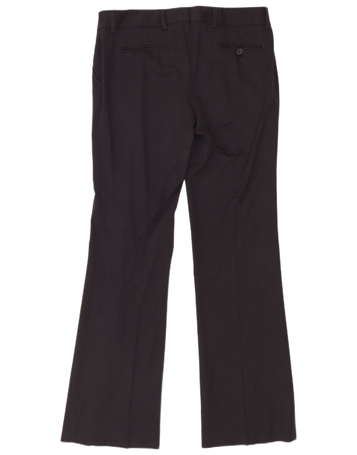 Pantaloni da abito Bootcut da donna Gant UK 12 Medium W34 L33 Lana nera