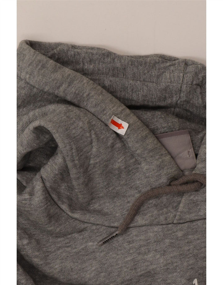 Felpa con cappuccio grafica PUMA da uomo in cotone grigio medio