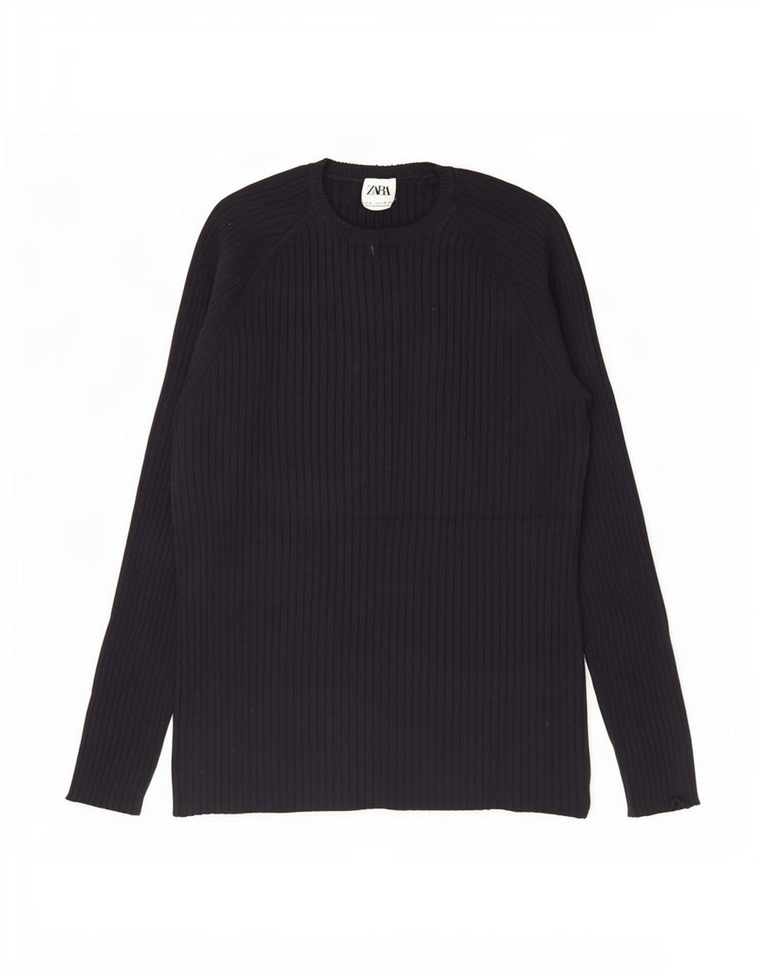 Zara Top masculino manga comprida XL preto viscose