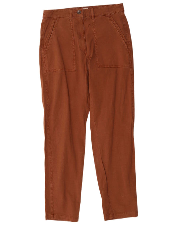 White Stuff Pantalones chinos ajustados para mujer UK 10 Small W30 L29 Algodón marrón