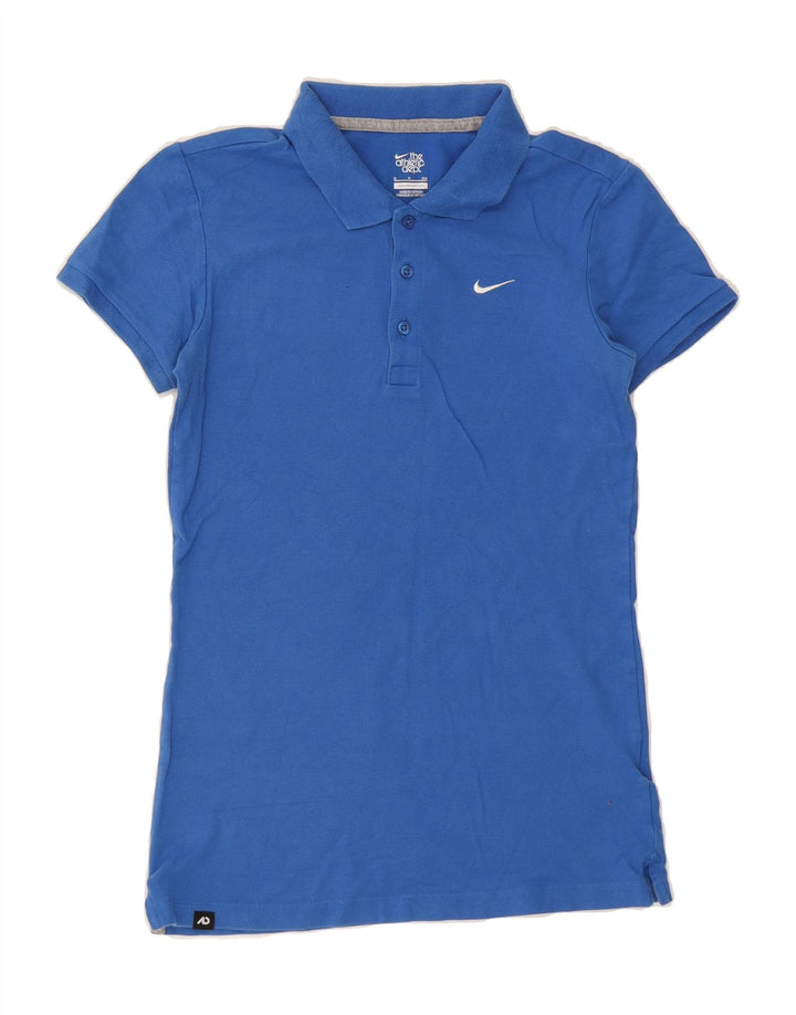 NIKE Boys Polo Shirt 8-9 Years Small Blue Cotton Vintage Nike and Second-Hand Nike from Messina Hembry 