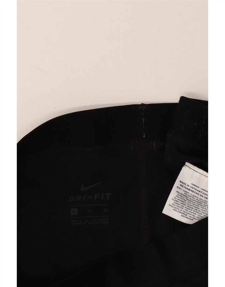 NIKE Womens Graphic Leggings UK 18 XL Black Polyester