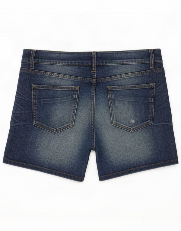 Massimo Dutti Dame denim Shorts EU 40 Medium W30 Blue Cotton