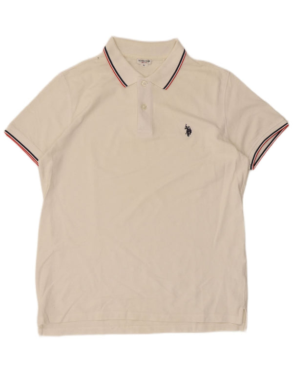 U.S. Polo Assn. Herreskjorte XL Hvidstribet bomuld