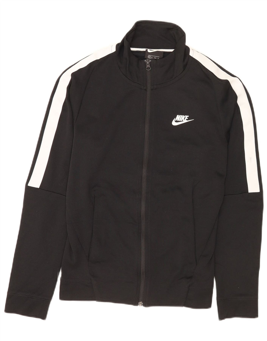 Nike Mens Tracksuit Top Jacket XS Black Colourblock Cotton