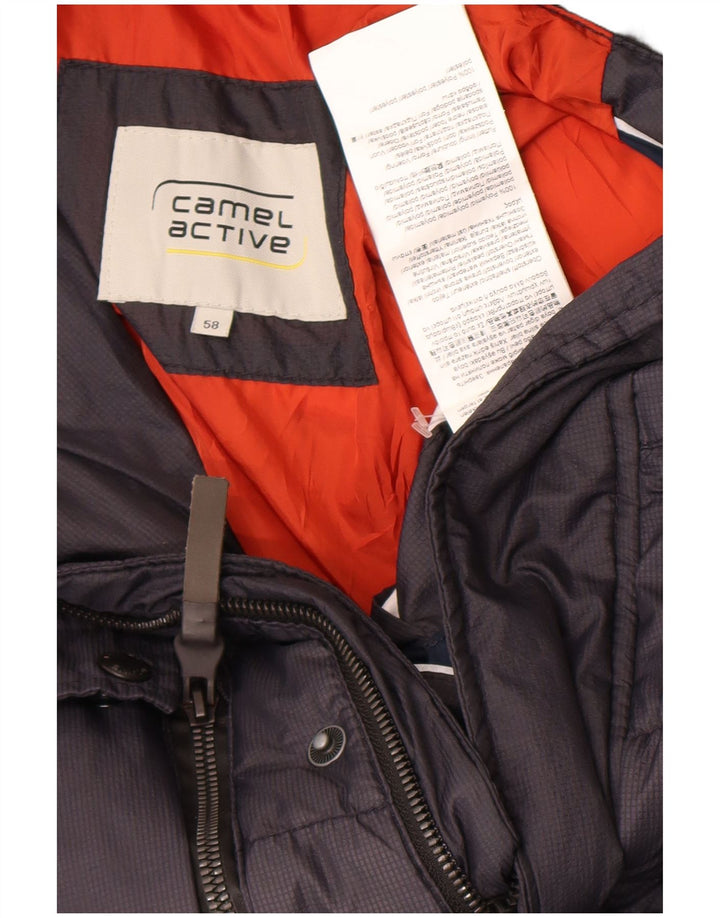 Camel Active Mens Padded Jacket IT 58 4XL Grey Polyamide