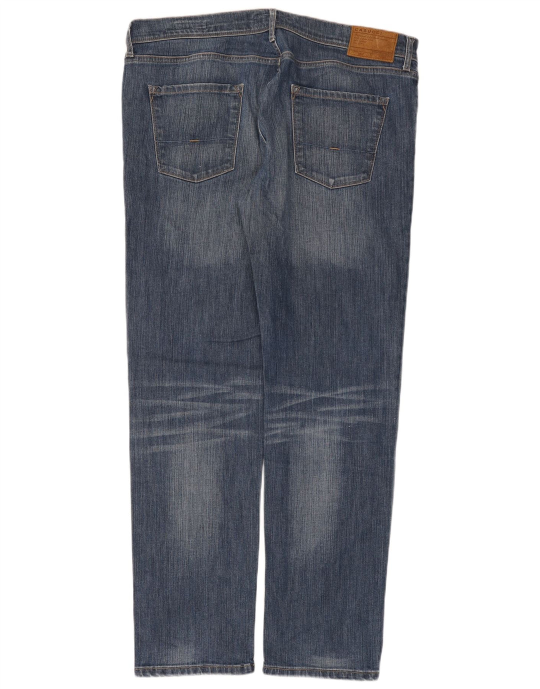 Casucci Mens Straight Jeans W42 L32 Blue Cotton