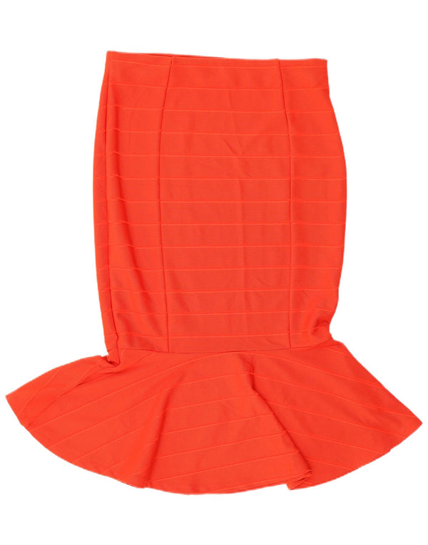 Gonna a sirena da donna Marks & Spencer UK 14 Large W32 poliestere a righe rosse