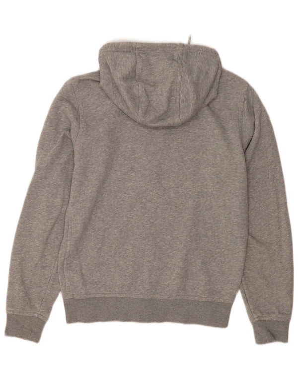 Nike Pull à capuche zippé pour homme Petit coton moucheté gris