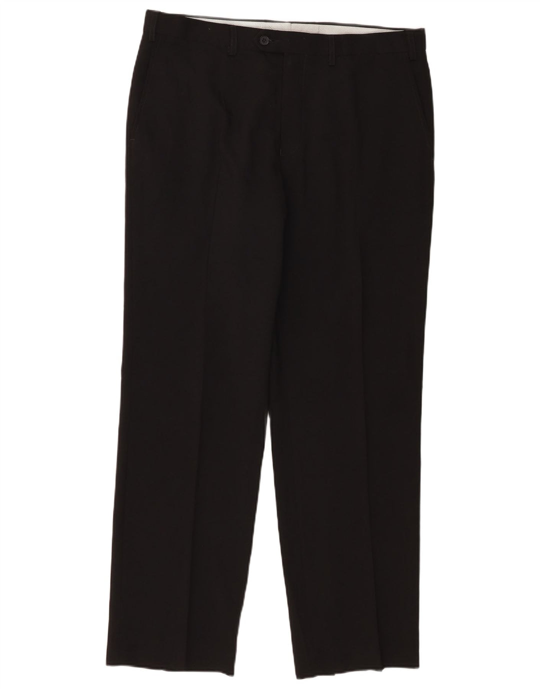 Marks & Spencer Straight Suit Bukser til mænd W36 L31 Sort polyester