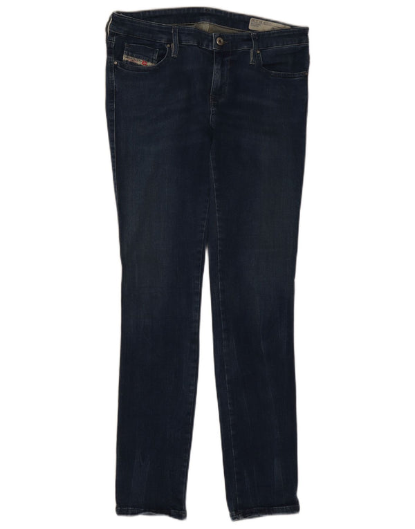 Женские джинсы скинни Diesel Skinzee с низкой талией W32 L30 Темно-синие