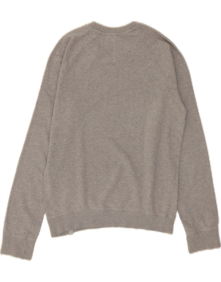 BENETTON Womens Sweatshirt Jumper UK 14 Medium Grey Cotton Vintage Benetton and Second-Hand Benetton from Messina Hembry 