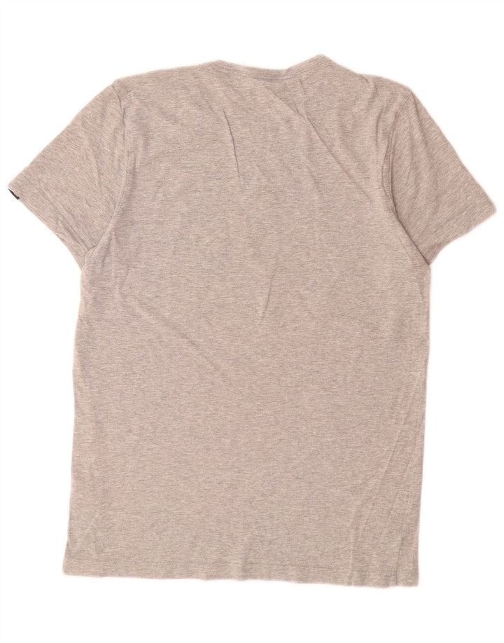 Adidas Mens Graphic T-Shirt Top Medium Grey Flecked Cotton