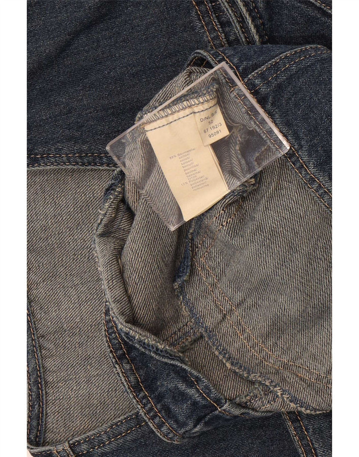 Vintage Mens Denim Waistcoat IT 52 Large Blue Cotton