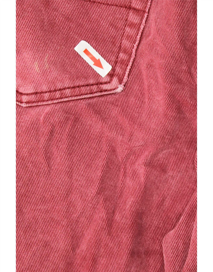 Trussardi Womens Straight Jeans W34 L30 Burgundy