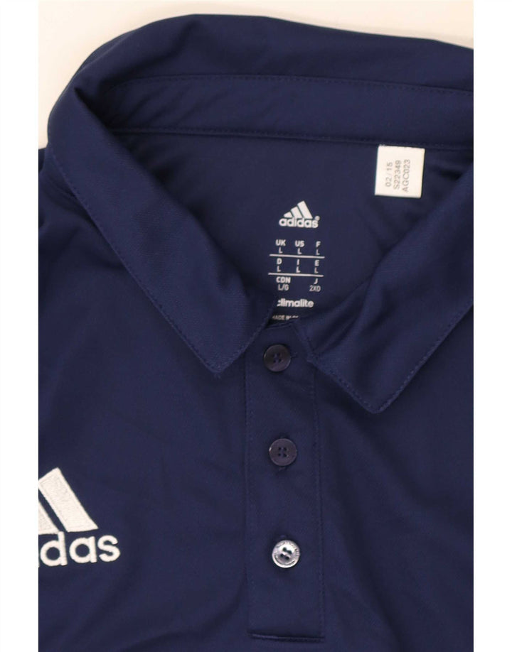 Adidas Herren Climalite Poloshirt, großes marineblaues Polyester