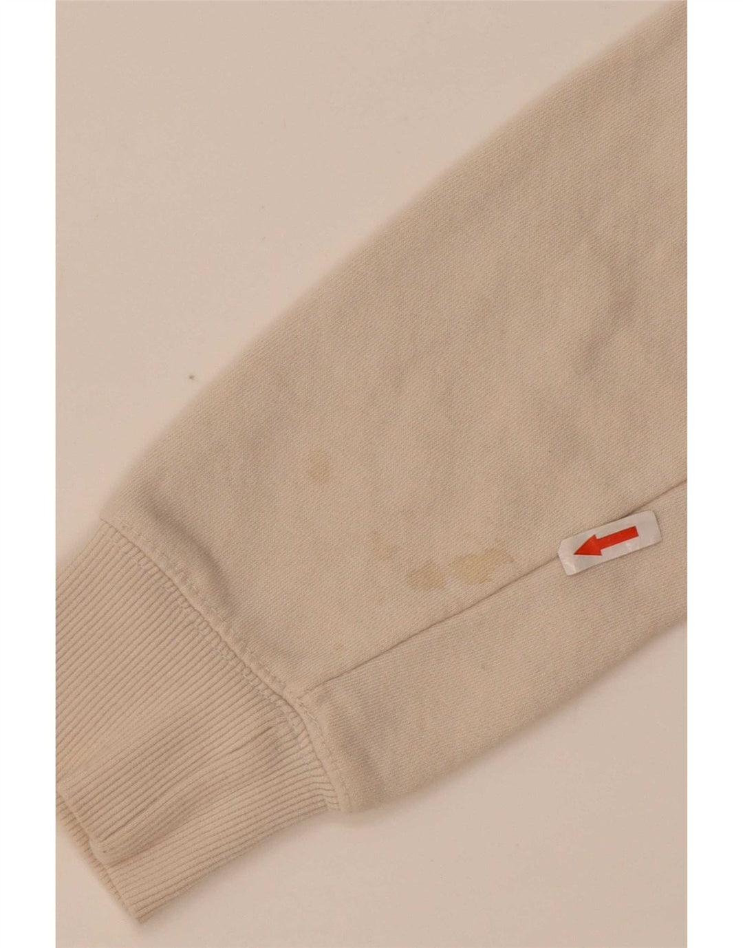 Zara Womens Oversized Sweatshirt Jumper UK 10 Small Beige Cotton