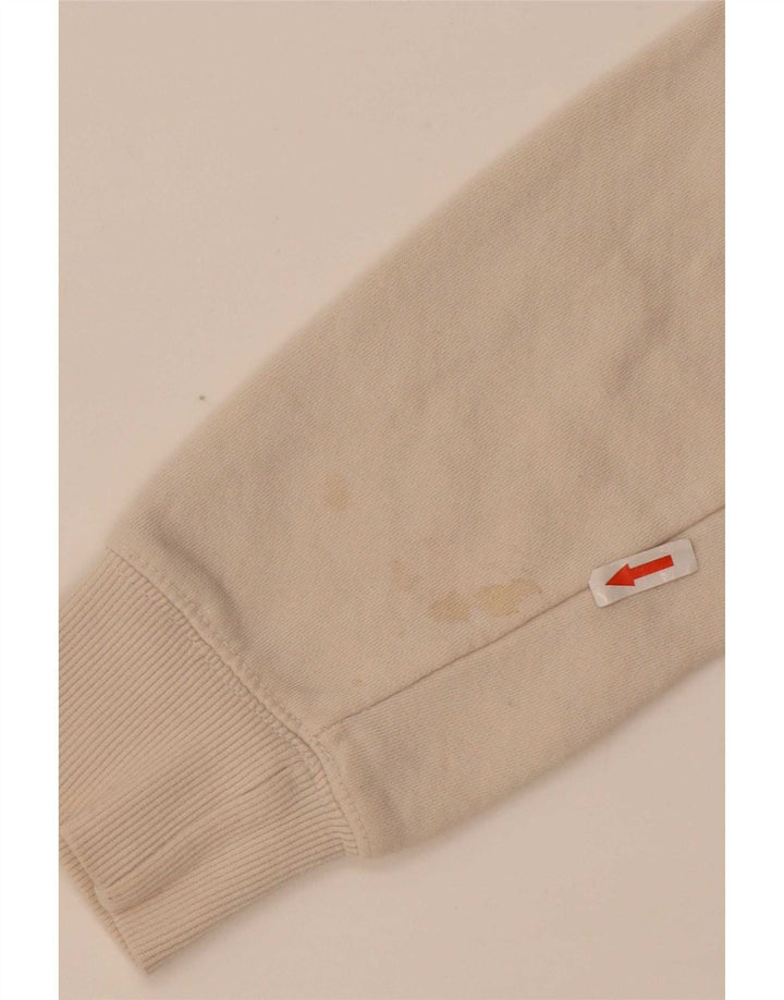 Zara Womens Oversized Sweatshirt Jumper UK 10 Small Beige Cotton