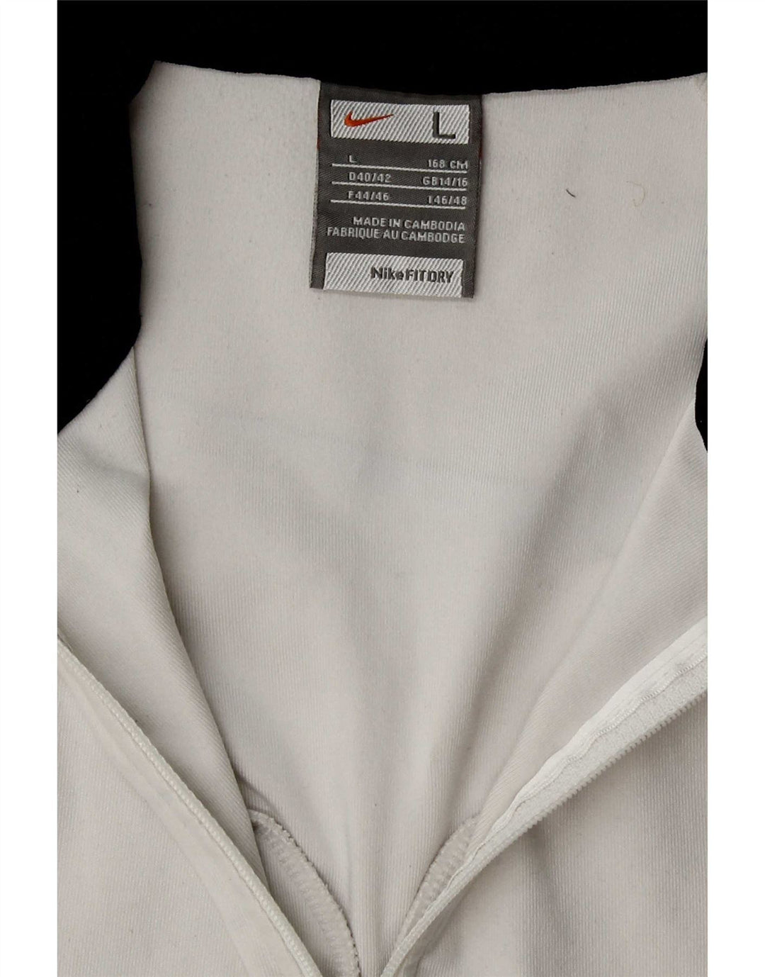 Nike Womens Dri Fit Tracksuit Top Jacket UK 14/16 Large White