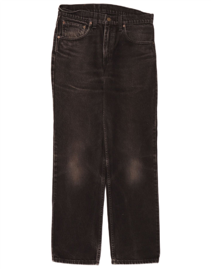 Levi's Mens 516 Straight Jeans W32 L30 Black Cotton