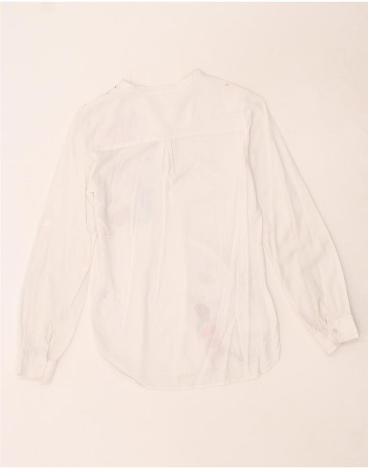 DESIGUAL Girls Graphic Pullover Shirt 11-12 Years White Viscose Vintage Desigual and Second-Hand Desigual from Messina Hembry 
