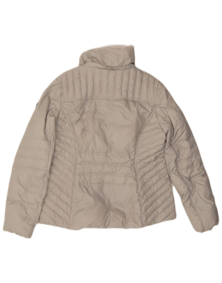 Guess Veste matelassée pour femme UK 16 Large Gris