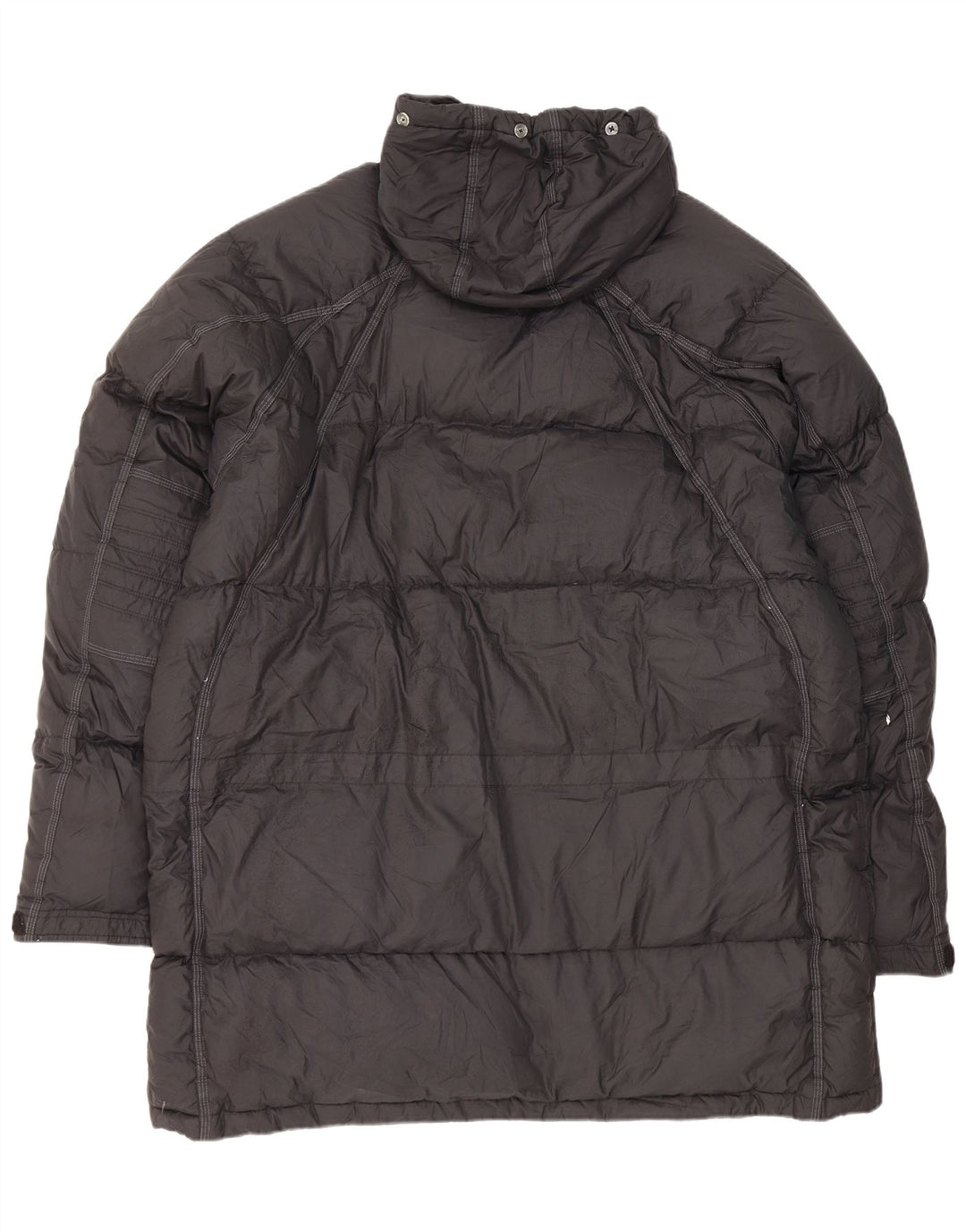 Cappotto imbottito con cappuccio Nike da uomo UK 44 2XL poliestere nero