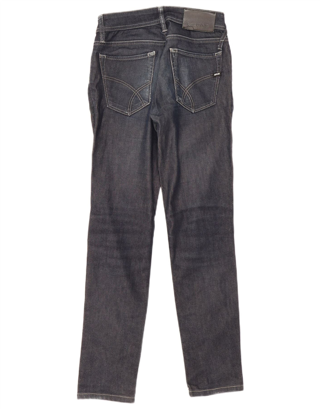 Gas Jean Slim Femme W28 L29 Bleu Marine Coton