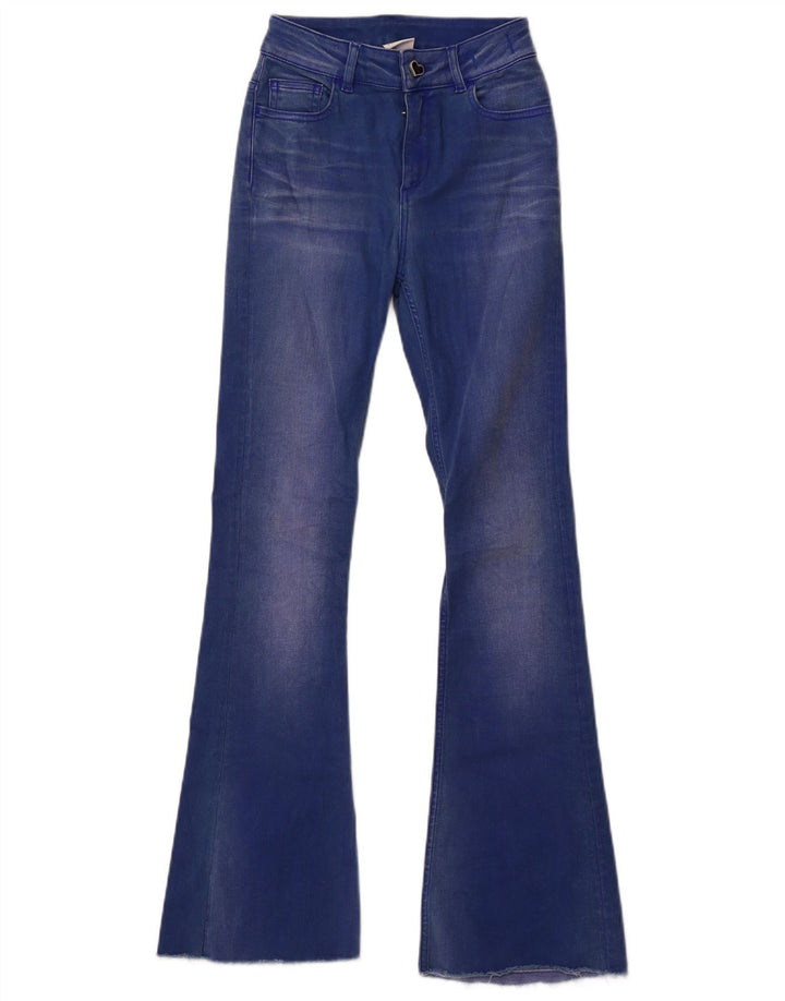 Twinset Damen Schlagjeans W26 L30 Blaue Baumwolle