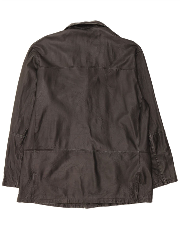Bizzarro Veste Blazer 3 Boutons Homme IT 54 2XL Cuir Noir