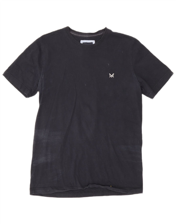 Crew Clothing Mens T-Shirt Top Medium Navy Blue Cotton